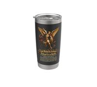 Catholic Saint Michael Archangel Defend Us in Battle Stainless Steel Insulated Tumbler