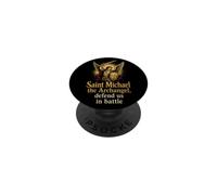 Catholic Saint Michael The Archangel Defend Us Gift PopSockets Adhesive PopGrip