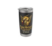Catholic Saint Michael The Archangel Defend Us Gift Stainless Steel Insulated Tumbler