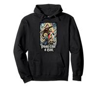 Catholic Saint Pray Like A Girl Women Pullover Hoodie
