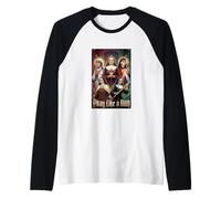 Catholic Saint Pray Like A Nun Women Raglan Baseball Tee