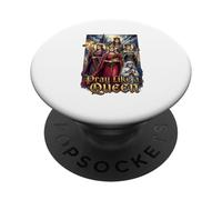 Catholic Saint Pray Like A Queen Women Religious PopSockets Adhesive PopGrip