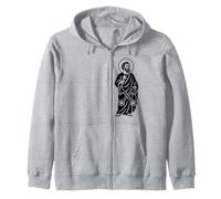 Catholic Saint Simon Peter Symbol Zip Hoodie
