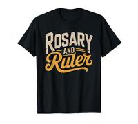 Catholic School Teacher Rosary Ruler Faith Pride Identity T-Shirt