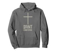 Catholic St Christopher T-Shirt/Catholicism Gift - Cross Pullover Hoodie