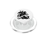 Catholic St. George defeating the dragon - Symbol PopSockets PopGrip for MagSafe