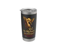 Catholic St Michael The Archangel Defend Us Gift Stainless Steel Insulated Tumbler