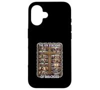 Catholic Stations of the Cross Lent Crucifix Latin Lenten Case for iPhone 16