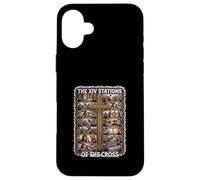 Catholic Stations of the Cross Lent Crucifix Latin Lenten Case for iPhone 16 Plus