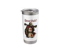 Catholic Templar Knight - Deus Vult Stainless Steel Insulated Tumbler