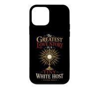 Catholic The Greatest Love Story Tiny White Host Gift Case for iPhone 12 mini