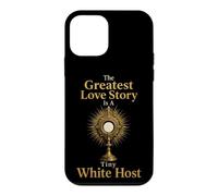 Catholic The Greatest Love Story Tiny White Host Gift Case for iPhone 12 mini