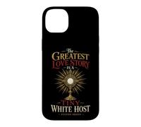 Catholic The Greatest Love Story Tiny White Host Gift Case for iPhone 14 Plus