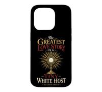 Catholic The Greatest Love Story Tiny White Host Gift Case for iPhone 15 Pro