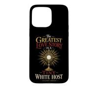 Catholic The Greatest Love Story Tiny White Host Gift Case for iPhone 15 Pro Max