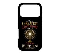 Catholic The Greatest Love Story Tiny White Host Gift Case for iPhone 17 Pro