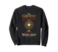 Catholic The Greatest Love Story Tiny White Host Gift Sweatshirt