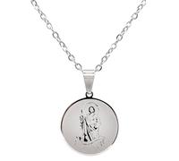 Catholic Town Stainless Steel St Jude Thaddeus Medal Necklace with Chain (Available in Gold and Silver Colors), Stainless Steel, No Gemstone