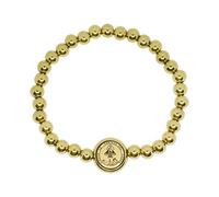 Catholic Town Stainless Steel Virgen de la Caridad del Cobre (Our Lady of Charity) Bracelet (SSBCFM-G)