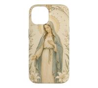 Catholic Virgin Mary Floral Prayer Art Devotional Look Case for iPhone 14