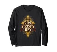 Catholic Viva Cristo Rey Christ The King Gift Long Sleeve T-Shirt