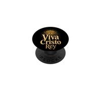 Catholic Viva Cristo Rey Christ The King Gift PopSockets Adhesive PopGrip
