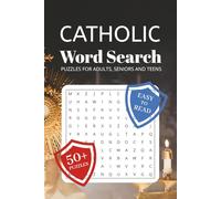 Catholic Word Search Puzzle Book: Word Searches with Easy to Read Print about Catholicism, Religion, Churches and More | 6x9 inches, 110 pages | 50+ ... Gift for Vacations, Holidays and Free Times