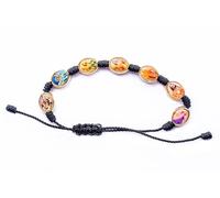 Catholic Wristband 'Seven Angels' Seven Holy Archangels Icons Protection Band Unisex Handmade Adjustable Size by Zaraleas