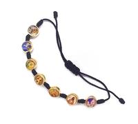 Catholic Wristband 'Seven Angels' Seven Holy Archangels Icons Protection Band Unisex Handmade Adjustable Size by Zaraleas