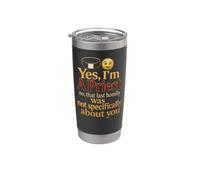 Catholic Yes, I'm A Priest Homily Humor Gift Stainless Steel Insulated Tumbler