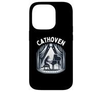 Cathoven/Funny Classical Music & Piano Cat Beethoven Pun Case for iPhone 14 Pro