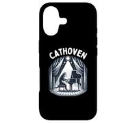 Cathoven/Funny Classical Music & Piano Cat Beethoven Pun Case for iPhone 17