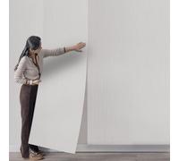 Cathpetic Beige Striped Wallpaper Mix Plain Thick Textured Wallpapers Modern 3D Embossed Beige Wall Paper for Bedroom Adults Teenager Living Room Lounge Hallway,3 Roll=15m²