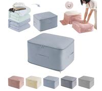 Cathpetic Compression Packing Cubes With Vent for Clothes Quilt Travel Storage 52x42x60cm,Ultra Space Saving Self Organizer,Compressible Expandable Packing Cubes Large for Suitcase