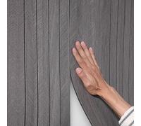 Cathpetic Dark Grey Wood Slats Wallpaper Self Adhesive 3x0.4m,Peel and Stick Wall Panels 3D Wood Effect Wallpaper 3mm Thick Insulation Wood Wall Panelling for Kitchen Bathroom Living Room Bedroom