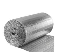 Cathpetic Foil Insulation Roll 60cm×25m×3mm,Radiator Reflector Foil,Double Side Aluminium Foil and Bubble for Pipe Shed Campervan Window Loft Ceiling Wall Insulation