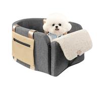 Cathpetic Large Console Dog Car Seat - Truck Dog Booster Seats for Big Console Vehicles Large Space for Dogs UP to 18lbs, Pretty Sturdy Pet Car Seat Designed for Pickup and Trucks