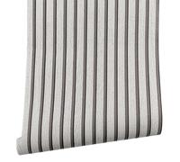 Cathpetic Wood Slats Wallpaper 9.5×0.53m,Light Grey Wood Panel Wallpaper Rustic Wooden Slat Wall Panelling for Living Room Bedroom Hallway Stairs,Non Woven Fabric Wall Paper