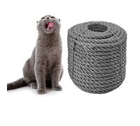 CAThrone Sisal Rope 6mm for Cat Scratcher Repair, DIY Scratching Furniture, Cat Tree, Scratch Carpet & Mat, Cat Kicker Toys, Gray 20m/66ft