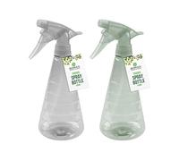 Cathys Candy Cart 550ml Water & Liquid Trigger Plant Spray Bottle, Ideal For Home And Gardening In Transparent Green With White Adjustable Nozzle, 30x10x10