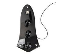CATIEBYE 1 Set Electric Guitar Control Plate Durable Volume Tone Knobs for Electric Bass Stylish Design Resistant to Damage Practical Replacement Parts