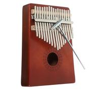 CATIEBYE 1 Set Key Thumb Kalimba Portable Music Instrument for Beginners Handcrafted Petal Wood Design Easy to Play Finger Piano with Wiping Cloth for Music Lovers