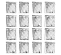 CATIEBYE 100 Pcs Metallic Foil Bubble Mailers Padded Envelope Bags Self-Seal for Mailing Shipping Packaging with Extra Smooth Surface and Strong Adhesive Flap
