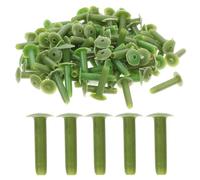 CATIEBYE 100 Pcs Plastic Flower Pole Nails Spiral Nail Multi-purpose Tools for Artificial Flower Arranging Suitable for DIY Floral Arrangement Enthusiasts and Families