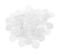 CATIEBYE 100pcs Flower-shaped Eyelash Glue Tray Disposable False Lash Adhesive Holder Tray Glue Pallet Pad for Eyelash Extensions Lash Extension Holder