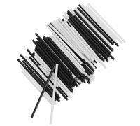 CATIEBYE 100pcs Guitar Fretboard Side Dot Markers 2mm Black and White Inlays for Fingerboard 50pcs Each Color Guitar Fret Side Position Stickers for Repair and Setup