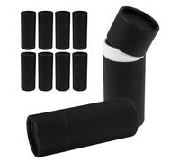 CATIEBYE 10pcs 30ml Black Paper Cylinder Tubes for Essential Oil Bottle Packaging, Multi-function Small Storage Canisters, Household and Home Packing Boxes