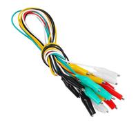 CATIEBYE 10pcs Double-ended Alligator Clip Test Leads Wires 5 Colors Electrical Micro Clips for Circuit Testing and Electronic Parts Voltage Measurement