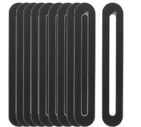 CATIEBYE 10pcs Flat Mending Plates Adjustable Chair Flat Plates Stainless Steel with Workmanship Easy Installation No Acute Edges Furniture Accessory for Panels and Stool 4.32x0.75x0.12in