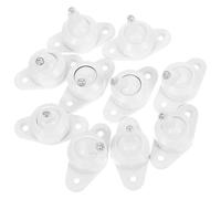 CATIEBYE 10pcs Infrared Alarm Wall Mount Brackets for Security Devices and Monitors, White Plastic and Metal Construction, Easy Installation with Firm Materials, Suitable for Shopping Malls